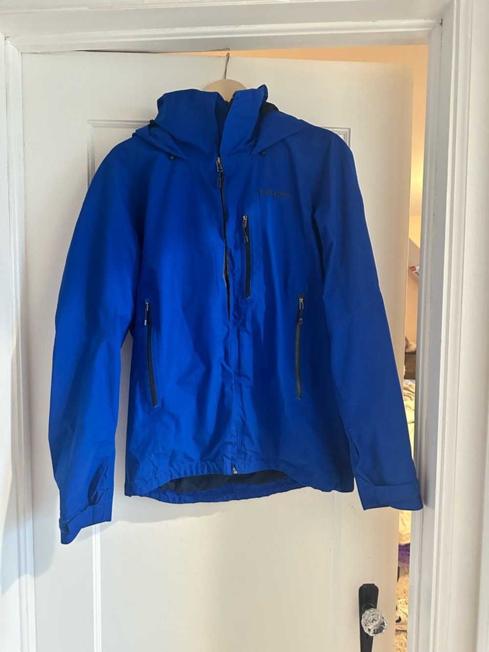Blue Patagonia Waterproof Shell Jacket